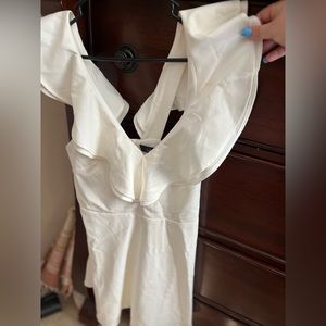 Lulus white dress, glowy dress, white, bridal, graduation, lulus, white dress